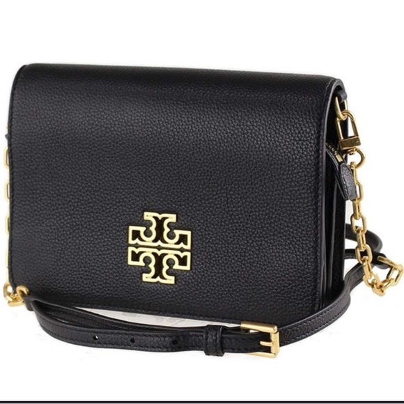 Tory Burch Handbags - TORY BURCH ‘Britten’  Combo Crossbody Black Bag